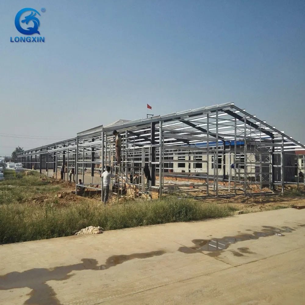 Light Steel Structure Poultry Farming Customizable Chicken House Design Commercial Prefabricated Steel Structures Garage Shed Chicken Coop