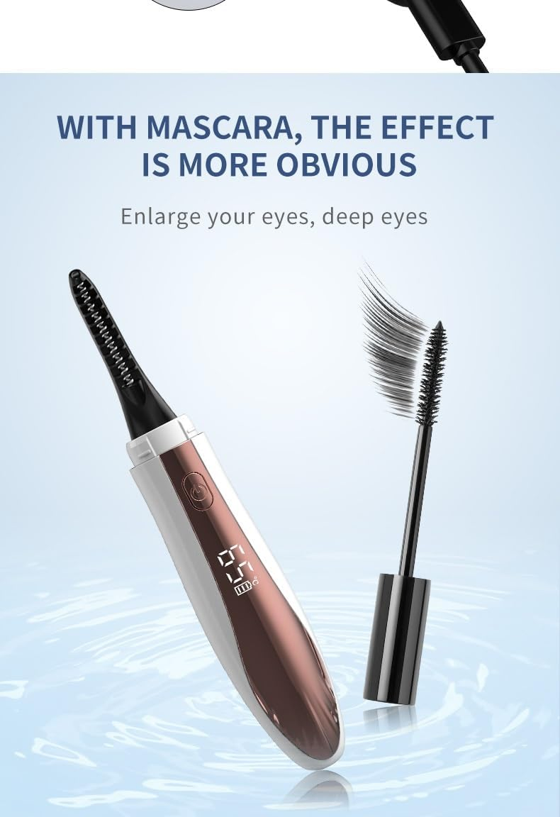 Mini Electric Eyelash Curler - Heating Tool for Stunning Eyelashes