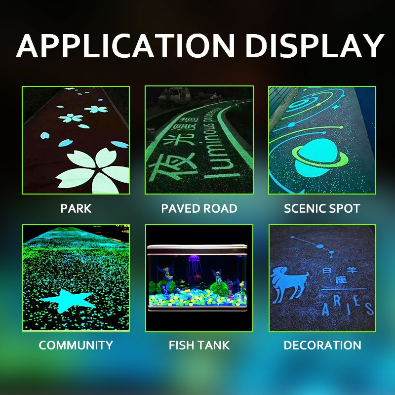 Luminous Sand Luminous Stones Glow in Dark Garden for Aquarium Decoration