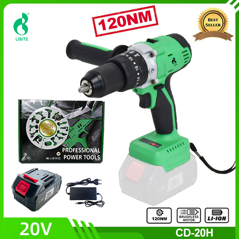 Беспроводной бесщеточный ударный шуруповерт 20В