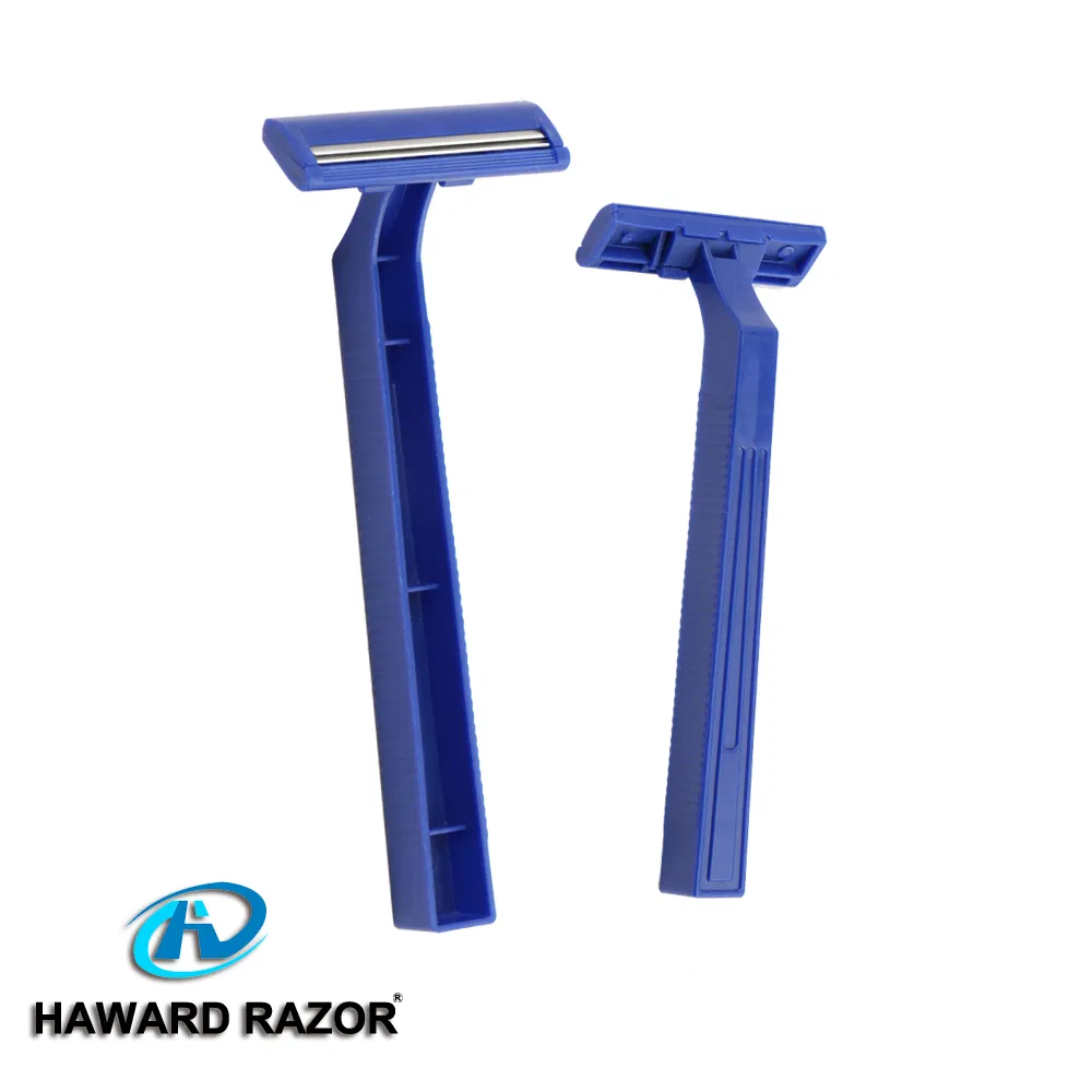 Poly Bag Packing Twin Blade Plastic Handle Disposable Razor