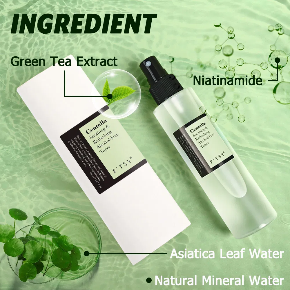 Wholesale Price Anti Aging Centella Soothing Refreshing Alcohol-Free Toner Private Label