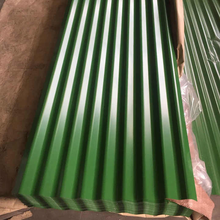 Color Coated Corrugated Galvanized Steel Sheets Red/Blue/Green Metal Roof Corrugated Board for Wall Panels and Roofing
