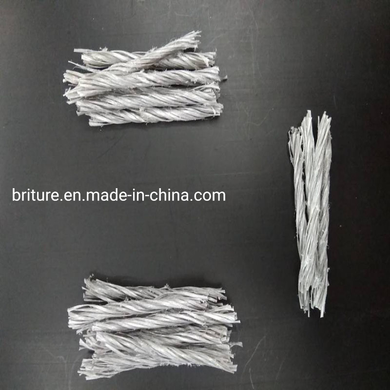 Twisted Bundle Polypropylene PP Fiber 54mm for Concrete