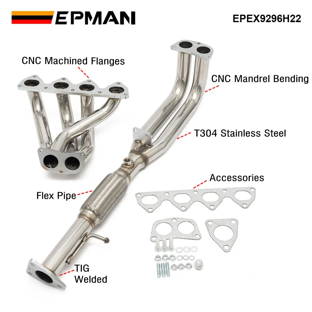 Выпускной коллектор Epman для Honda Prelude H22 92-96