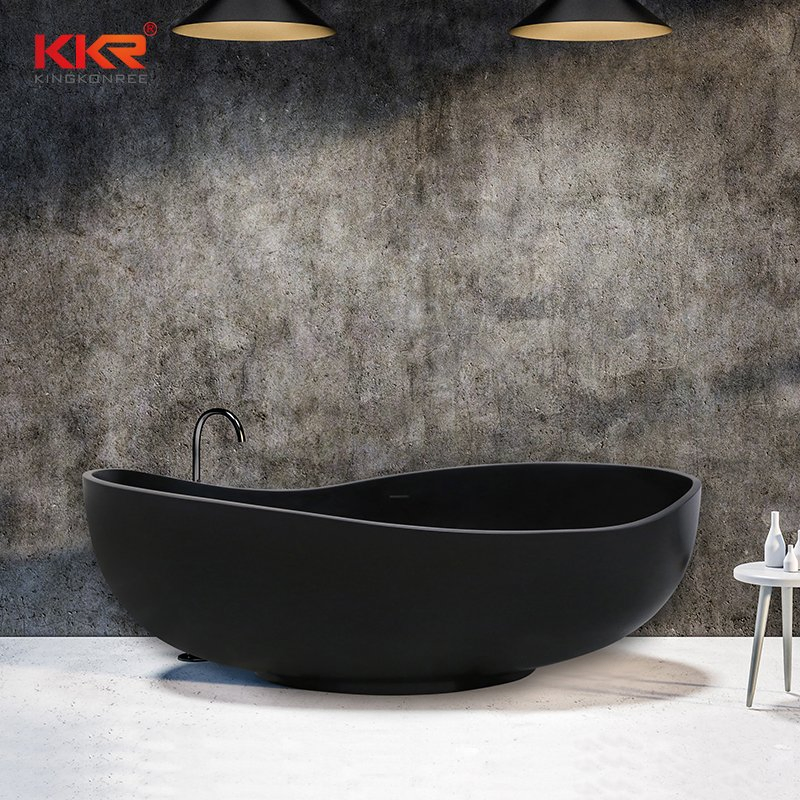 Королевская синяя угловая ванна из искусственного камня