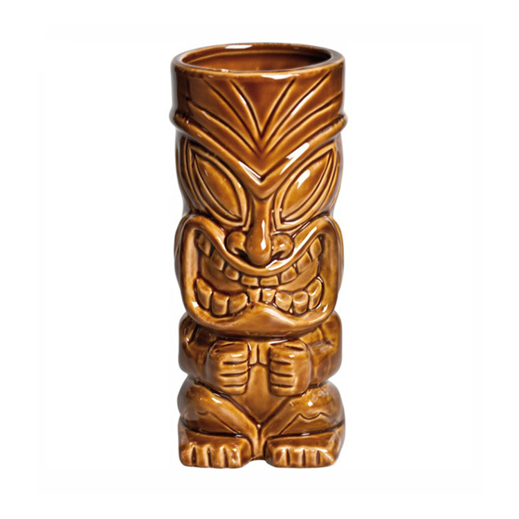 Hot Happy Mysterious God Shape of Ceramic Tiki Mug