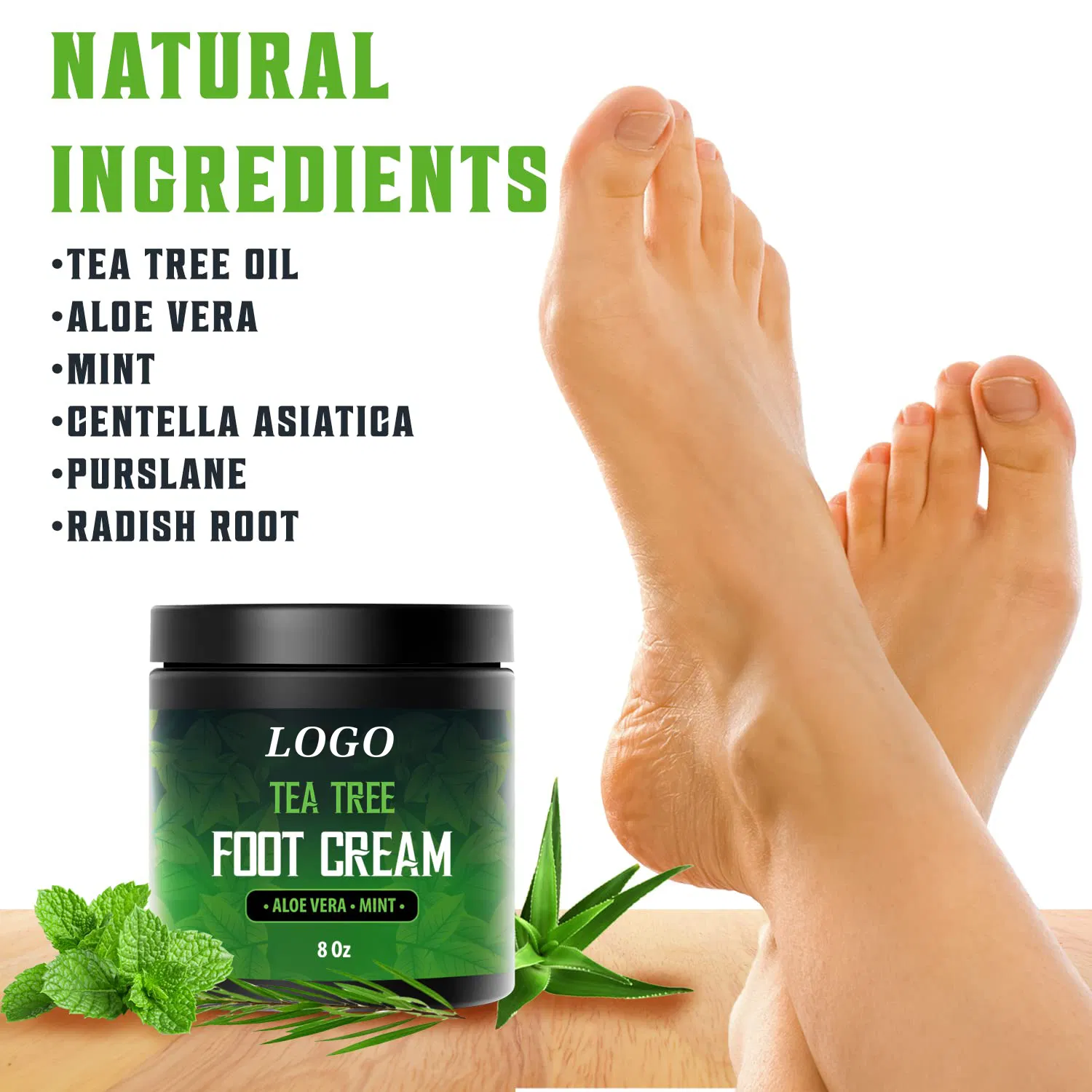 Beauty Cosmetics Skin Care Feet Moisturize and Exfoliate Tea Tree Foot Cream