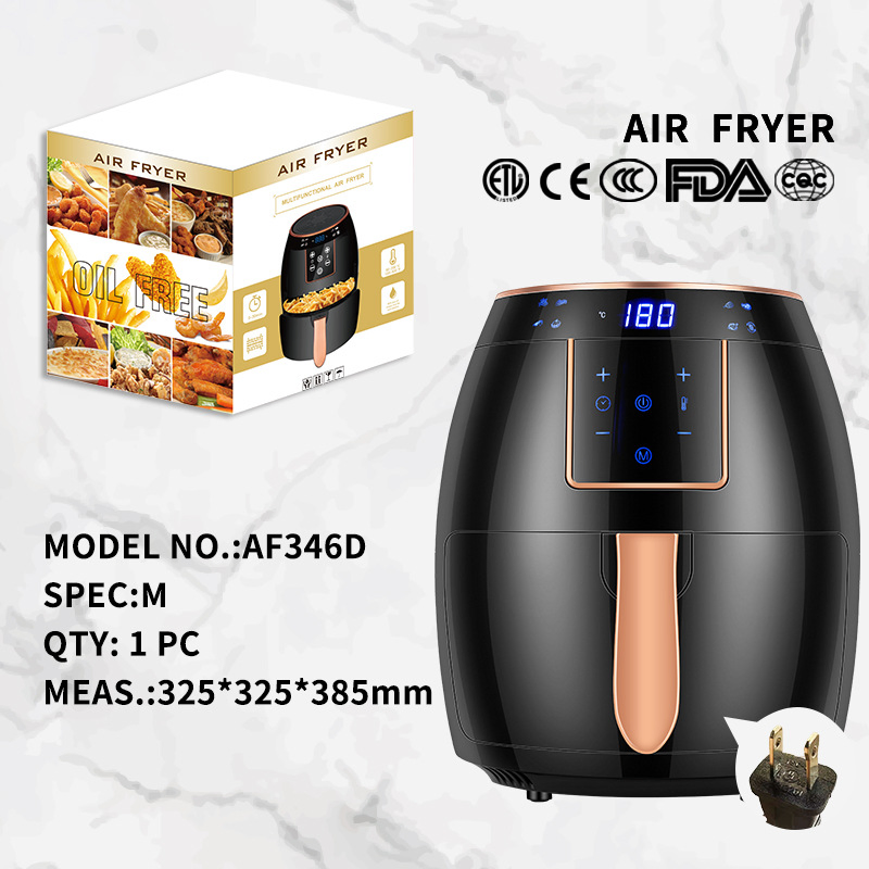 Household Mini Capacity Non-Stick Health Oil Free Air Deep Fryer with Transparent Visual Window