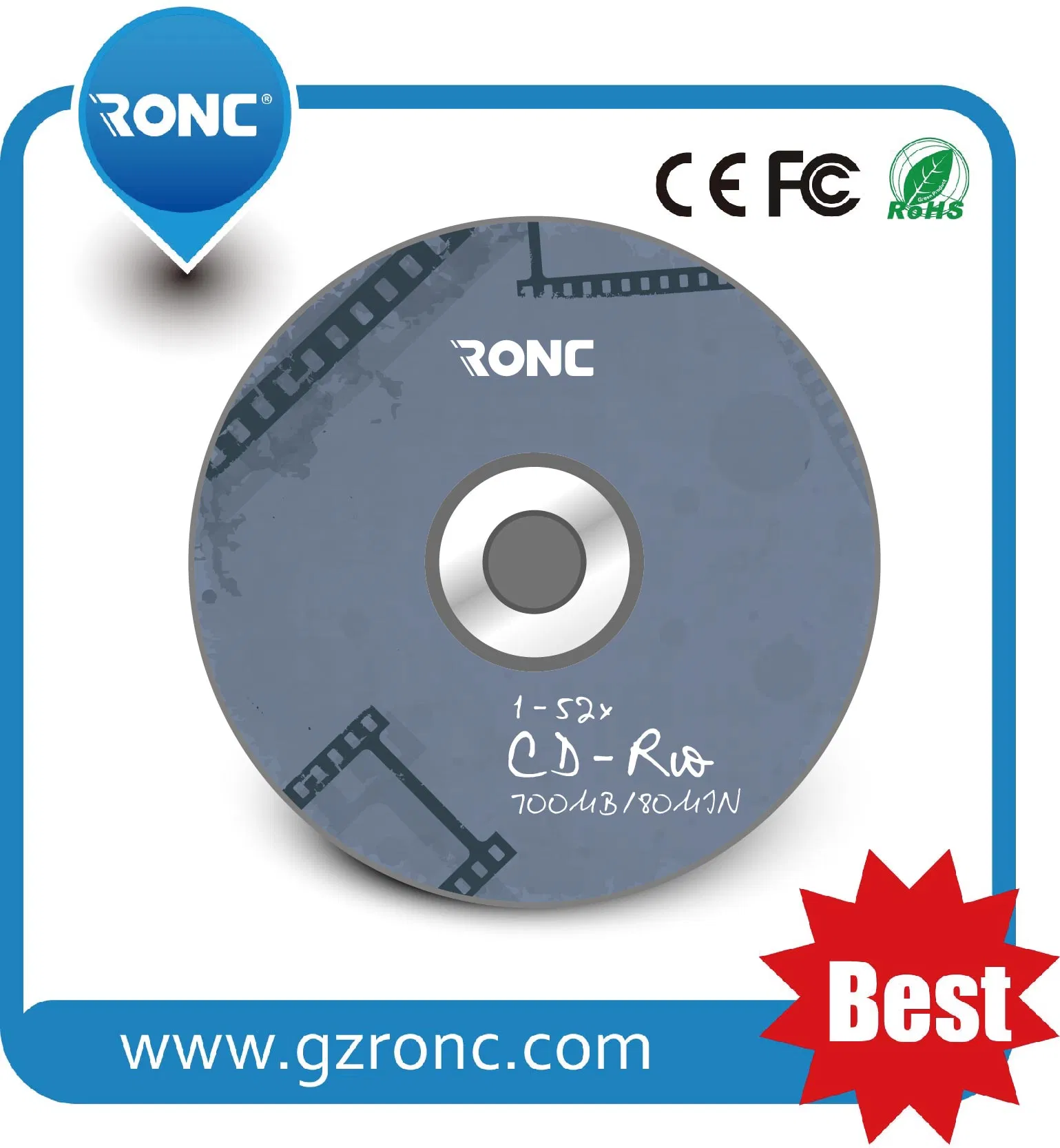 Чистые CD-R диски Princo 700MB, 80 мин, 56X