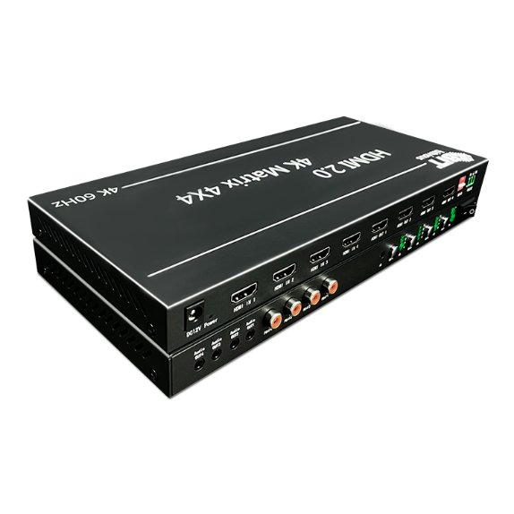 Support IR Control RS232 Video Wall Controller 4K 4X4 HDMI Matrix Switcher