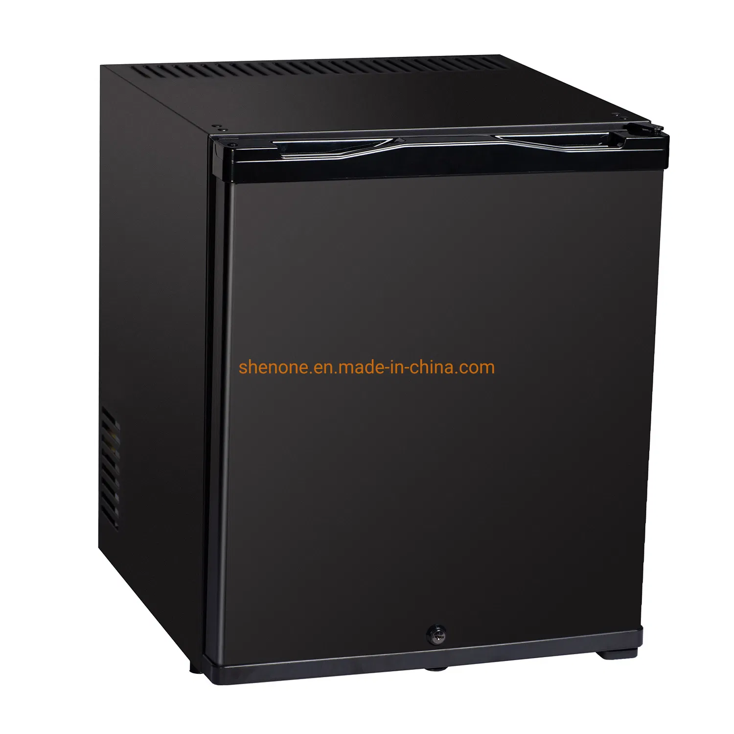 Shenone Mini Compressor Refrigeration Glass Door Freezer in Hotel Room