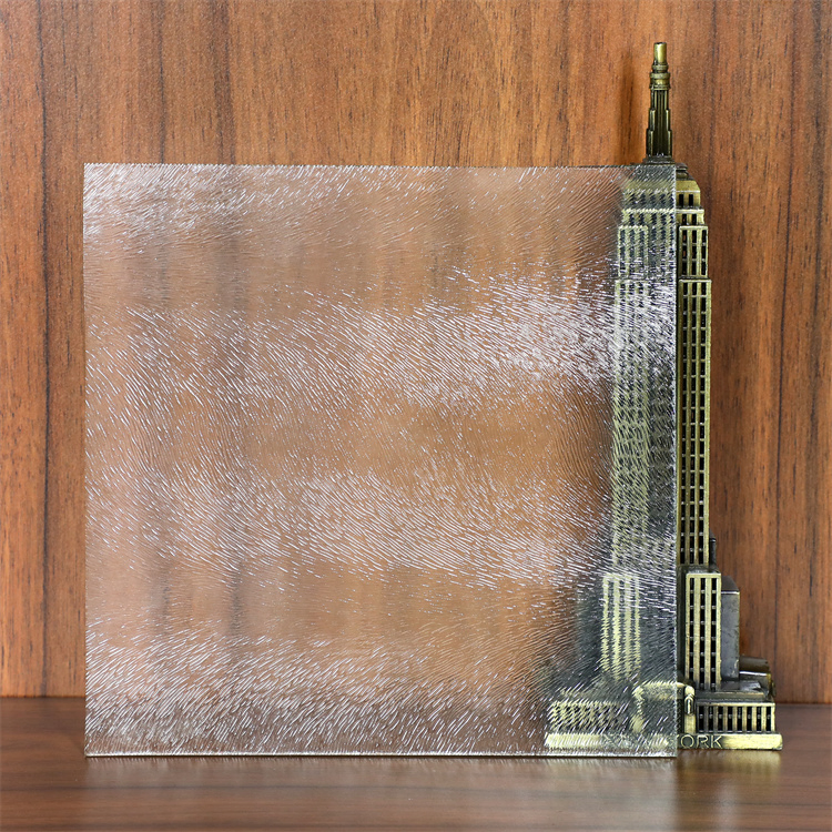 Square Pattern Above Ultra Clear Mirror Glass for Decoration Pattern Glass