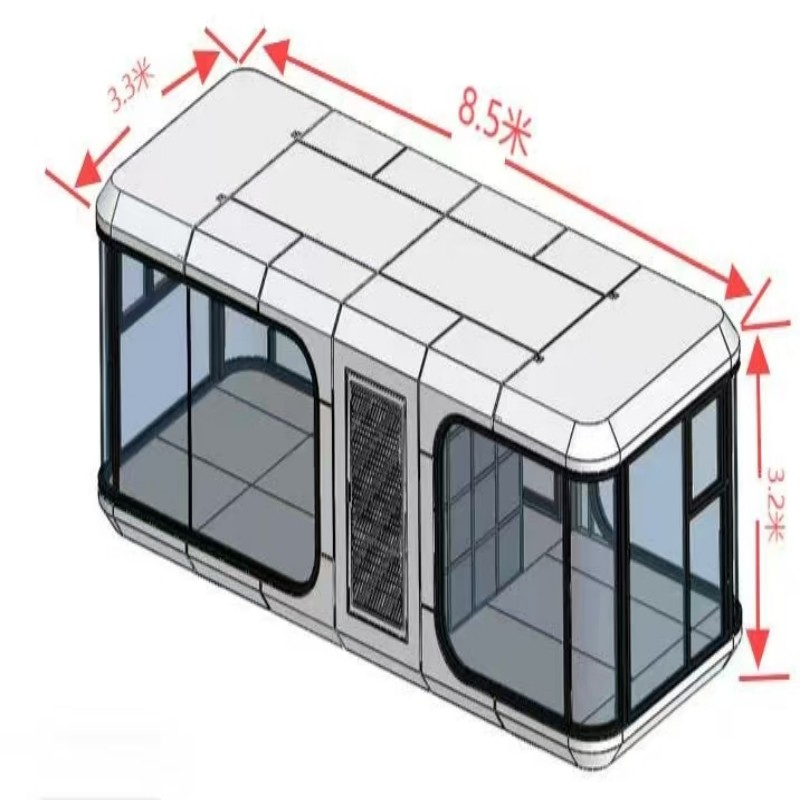 Mobile House Sample Folding Luxury Prefab Space Capsule House