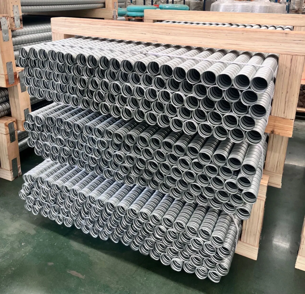 Durable 40mm Galvanized Corrugated Round Pipe for Bridges