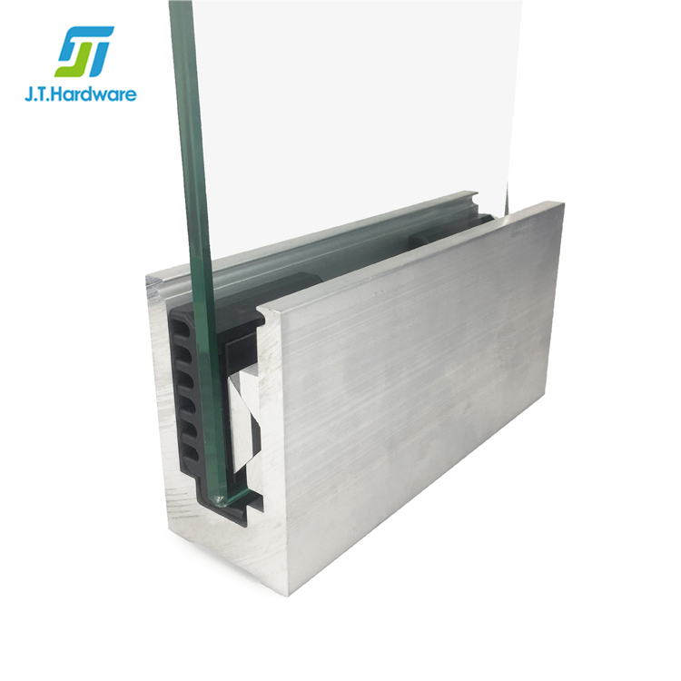 Heavy Duty Aluminum Balcony Glass Railing
