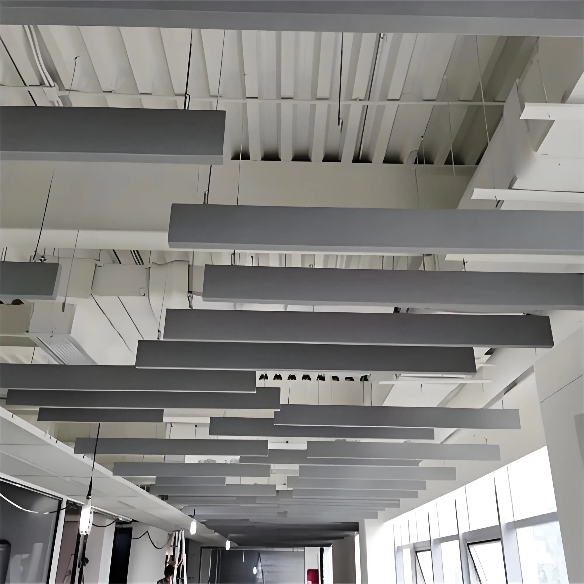 China Factory Non-Combustible Sound Absorbing Material Fiberglass Acoustic Insulation Baffles Ceiling Board