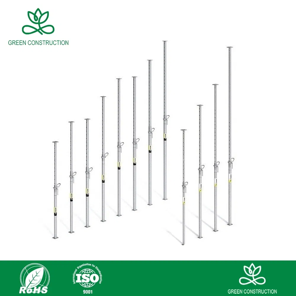 Green Construction Push Steel Props Factory Durable Adjustable Steel Props Scaffold Steel Support