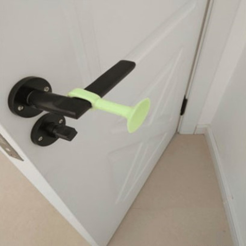 Noise Free Plastic Silicone Rubber Suction Cup Wall Protector Door Knob Handle Bumper Guard Stopper