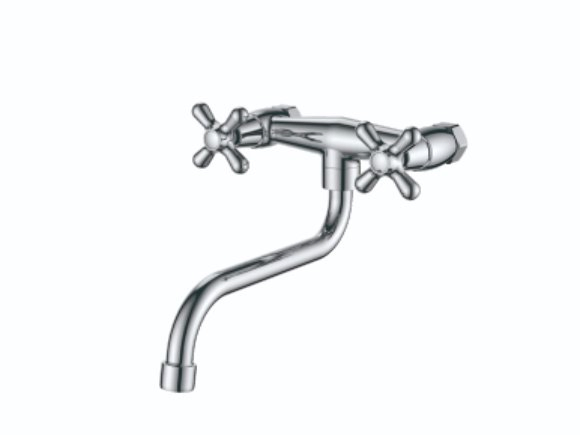 6 Inch Plastic Faucet Shower Faucet Double Handle J-6005