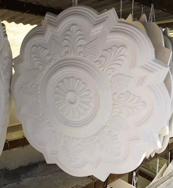 Decorative White Gypsum Cornice Ceiling Cornice Styles