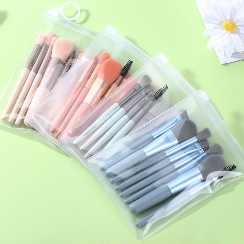 Face and Lips Customised Cosmetic Brush Set 8 PCS Mini Makeup Brush Set