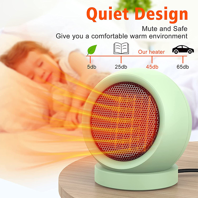 New Fashion Mini Round Portable Office Household Room Desktop Heating Fan Electric Heater