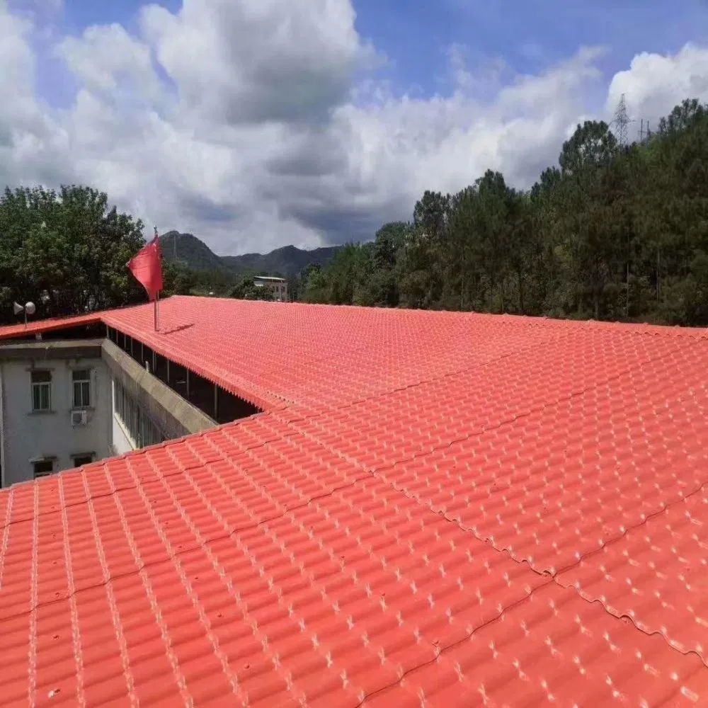 China Cheap Price PVC Plastic Roof Home Spanish Tile ASA Synthetic Resin Roof Tile