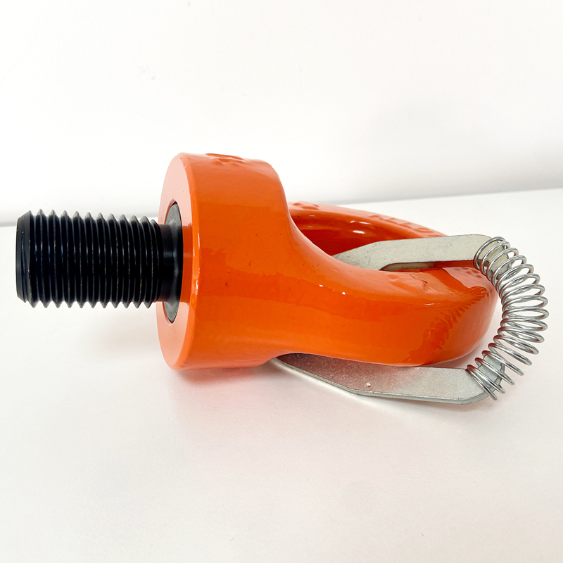 Grade 80 Forged Eye Swivel Ring Key Eye Alloy Steel Screw Lifting Point M8-M48