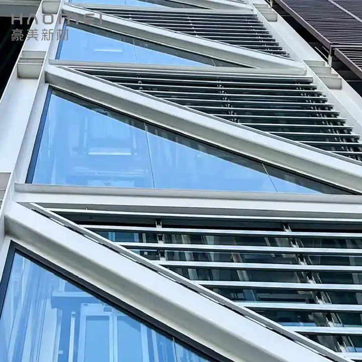 Exterior Glass Wall Topbright Skyscraper Building Insulated Glass Curtain Wall Aluminum Profiles