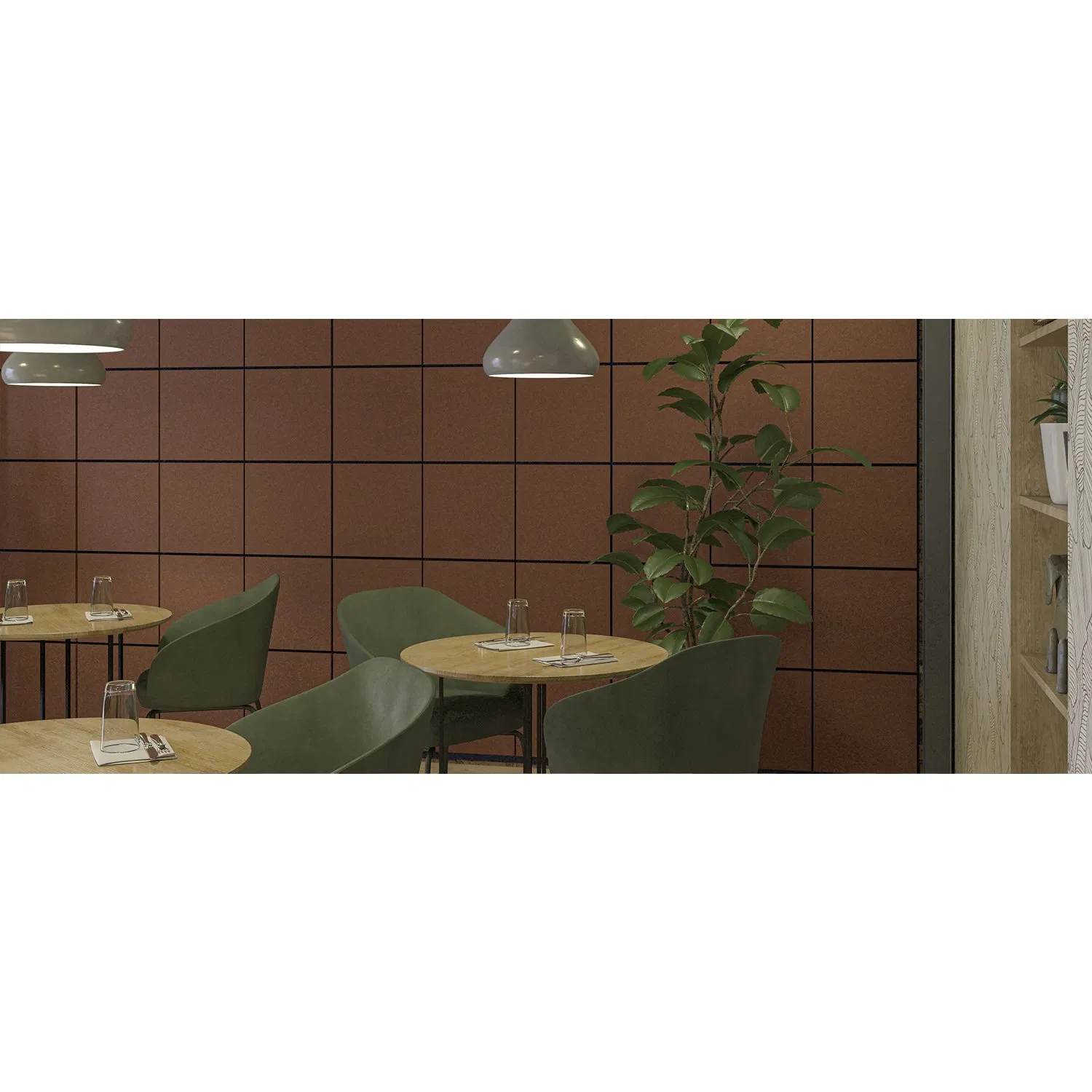 High Quality Polyester Fiber Sound Insulation Pet Fabric Board Acoustic Panel