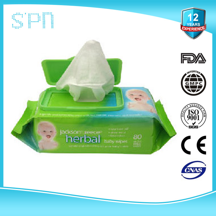 Spn Biodegradable Bamboo Flushable Super Super Soft Sensitive Skin Baby Wipe Lint Free Disinfectant Organic Hypoallergenic Baby Wipes with Chamomile and Aloe