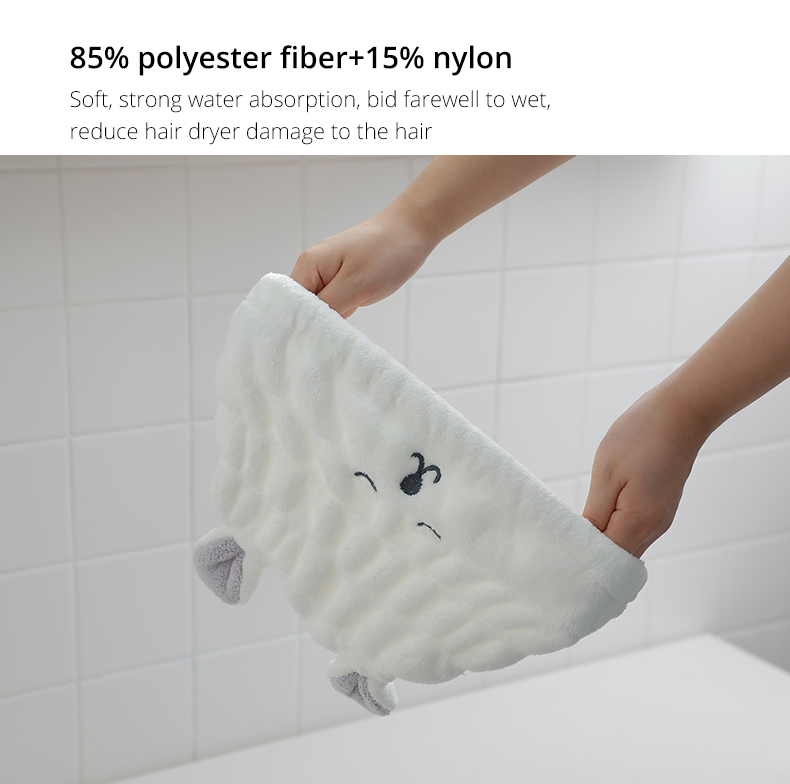 Quick Drying Towel Bath Wrap Hat Turban Dry Shower Cap