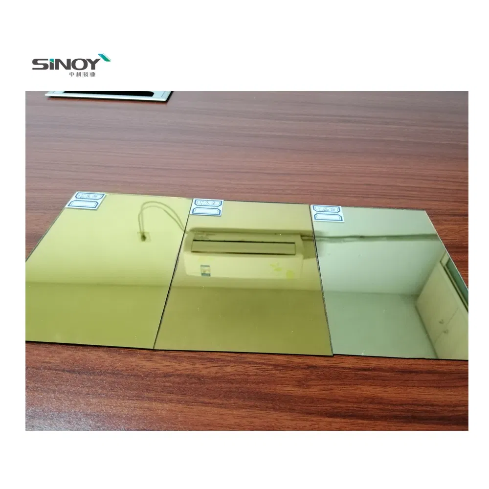4mm 5mm 6mm Euro Bronze Silver Mirror Glass with Custom Service
