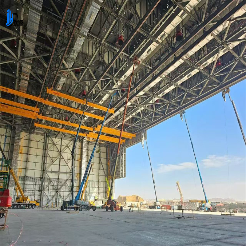 China Steel Structure Company Hangar Fabrication Workshop Prefab Metal Barns for Sale