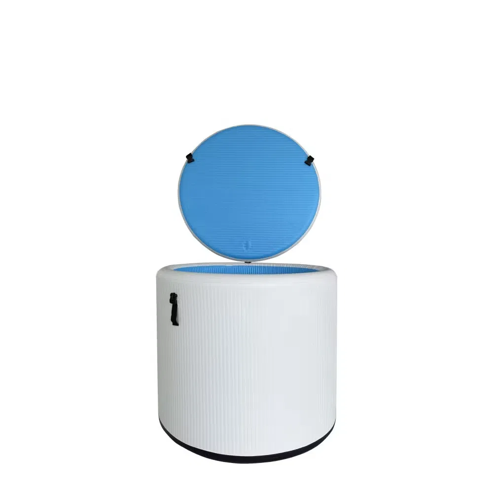 Factory Selling Inflatable Round Ice Bath Tub Size 100*95cm Cold Plunge