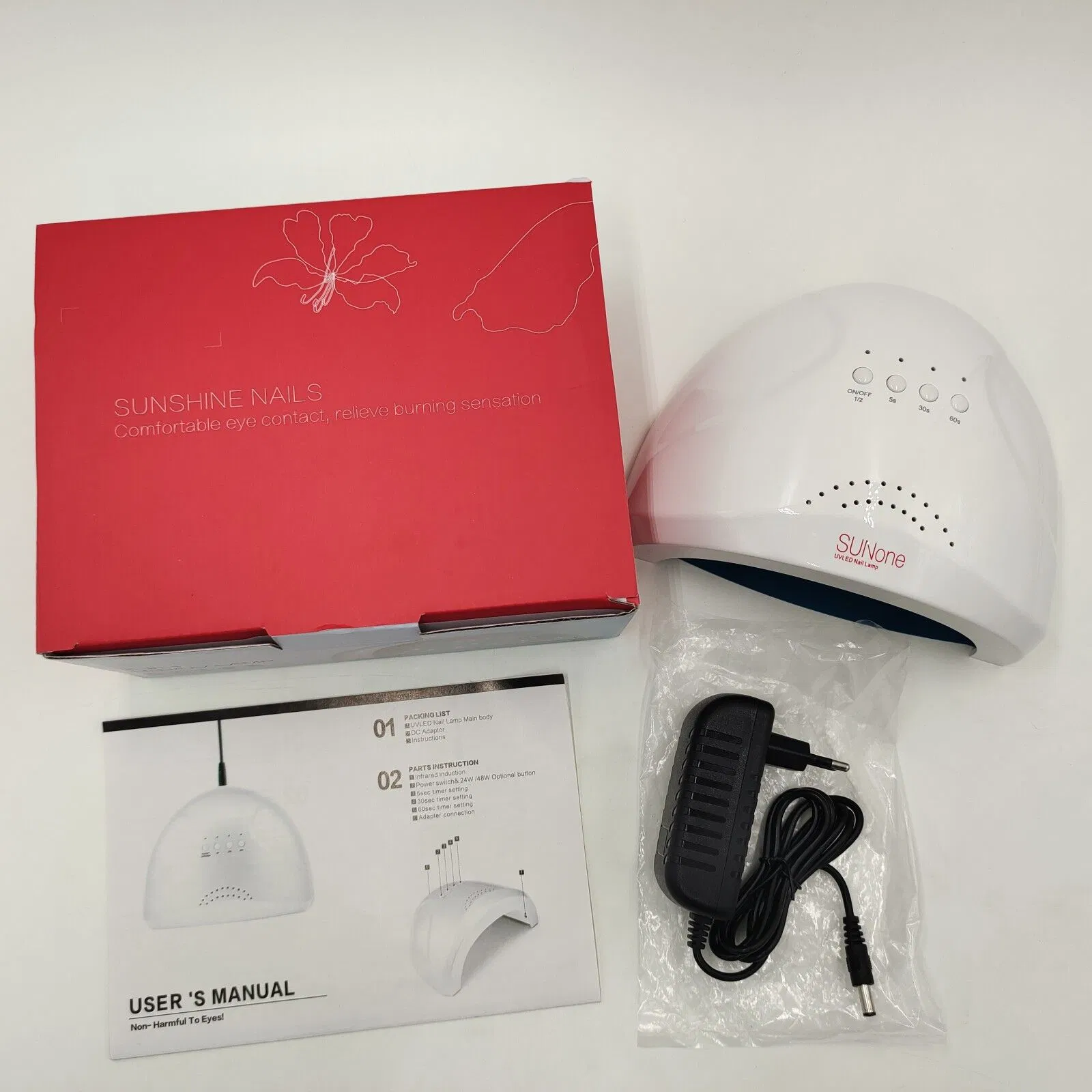 UV LED Lamp Nail Polish Dryer 48W Power Quickly Dry Nail Gel Light