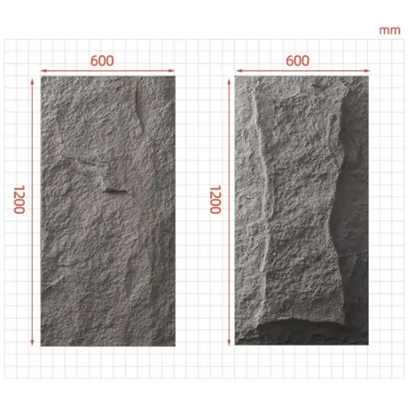 Premium Grade Mushroom Stone PU Slate Waterproof and Wear-Resistant