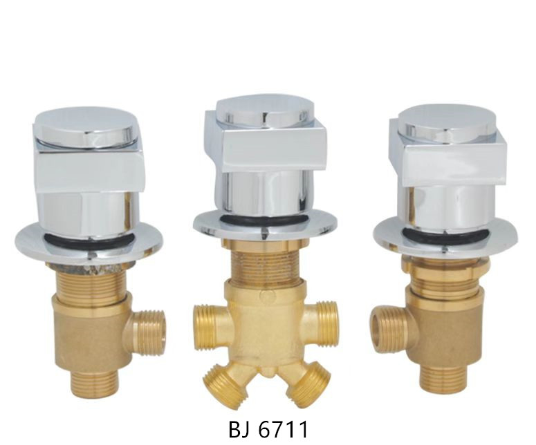 Brass Chrome-Plated Separate Diverter Control Valve for Whirlpool/Jacuzzi Bathtub