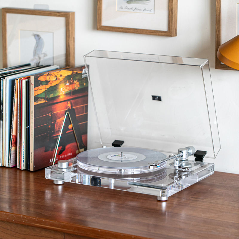 X10 X10 High Quality Acrylic Transparent Turntable HiFi Vertical Vinyl Record Player