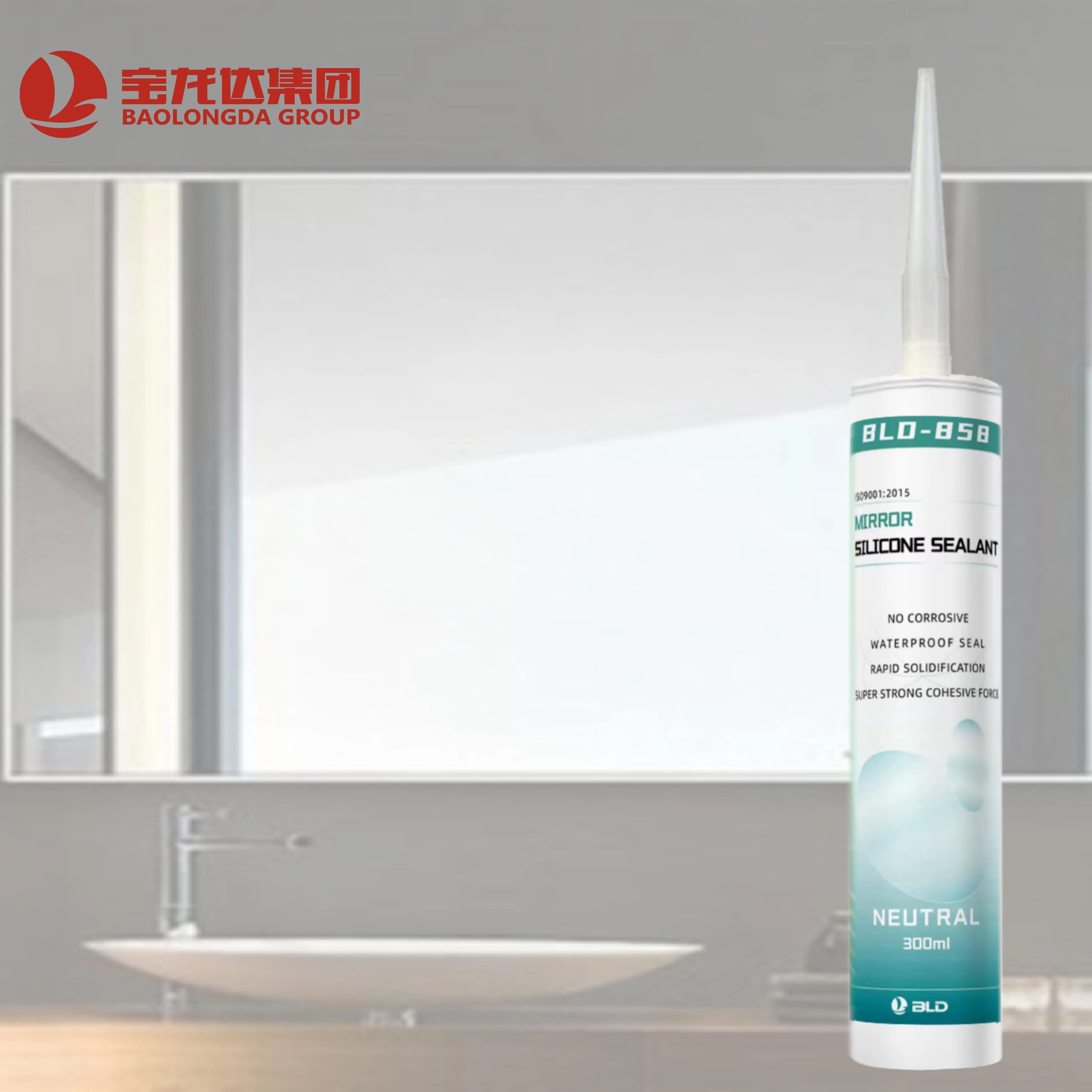 Factory Price Red Fireproof High Temp Resistance Acetic Silicone Sealant Cartridge Mirror Silicone Adhesive for Glass