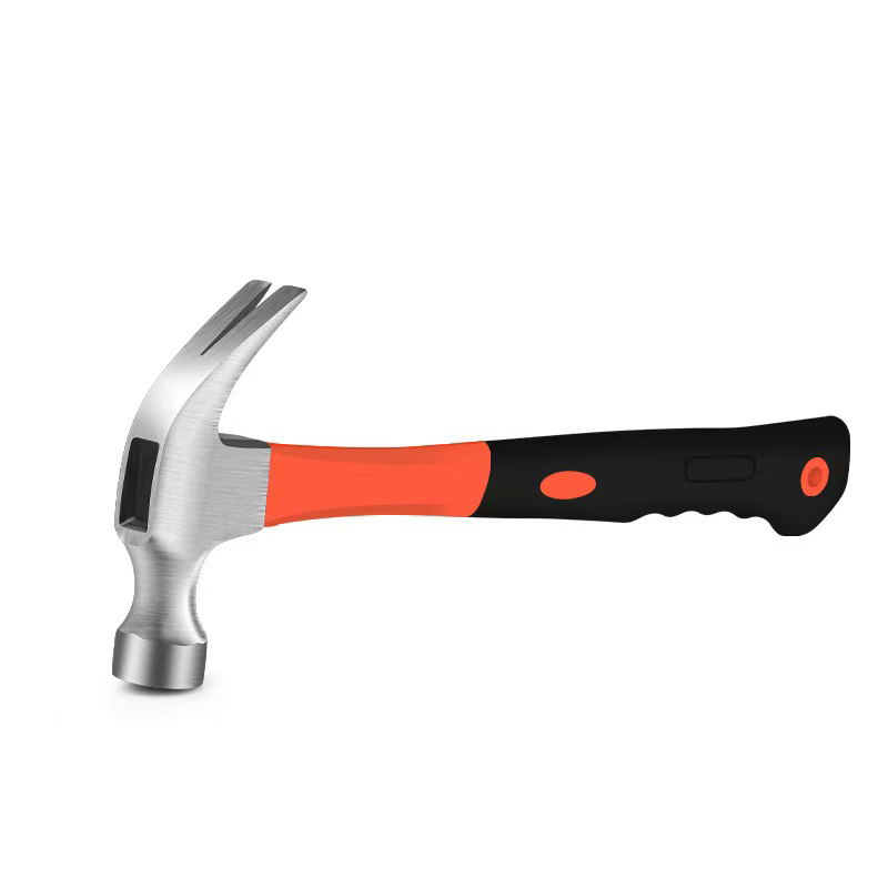 High Quality 8/16/24oz Carbon Steel Nail Hammer with Fiberglass