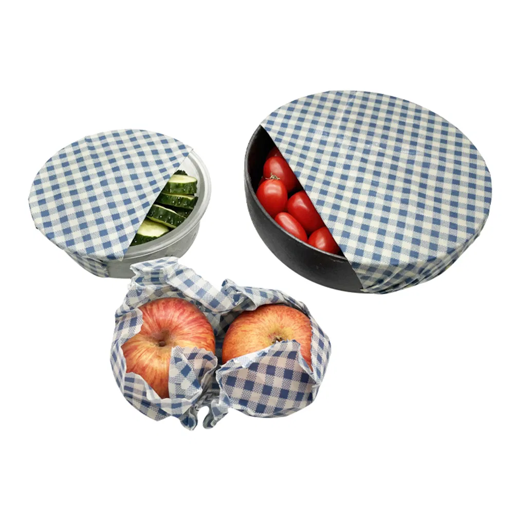Wholesale Biodegradable Reusable Natural Cotton Sandwich Beeswax Food Wrap Storage Wraps