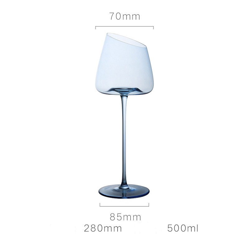 Crystal Wholesale Blue Wine Glasses Champagne Flutes