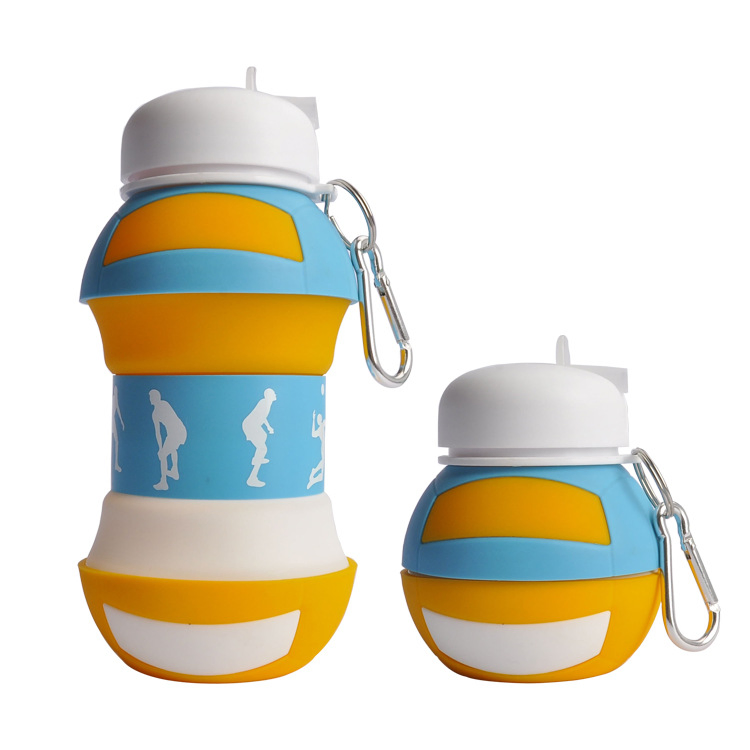 Custom Portable Sports Water Bottle Home Silicone Folding Cup Water Cup