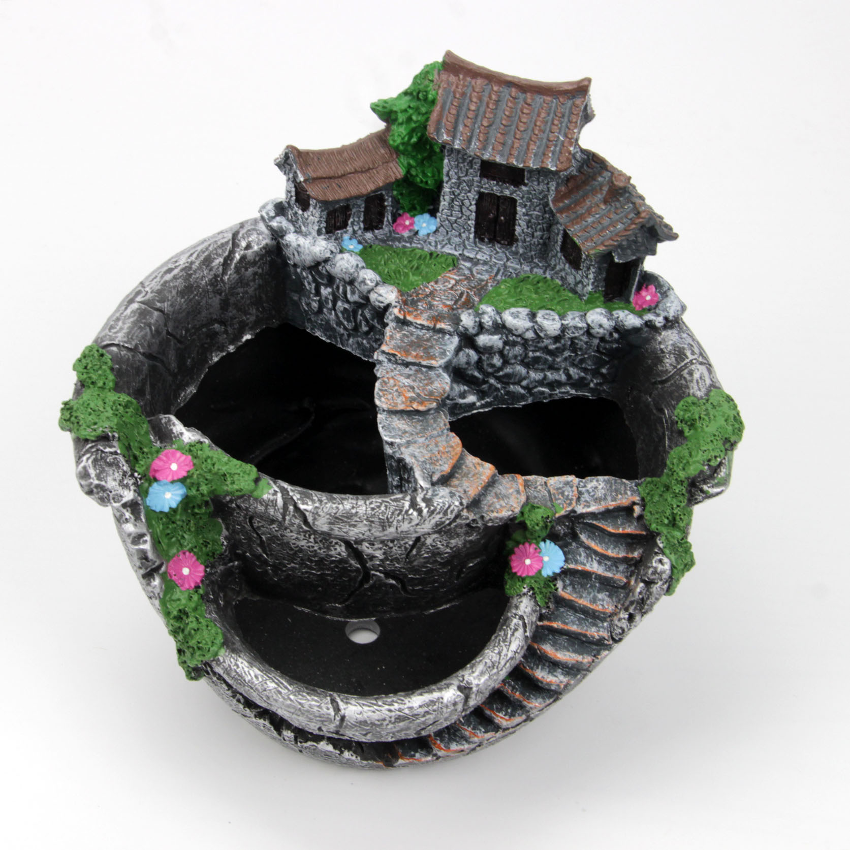 Суккуленты искусственные в горшке с держателем