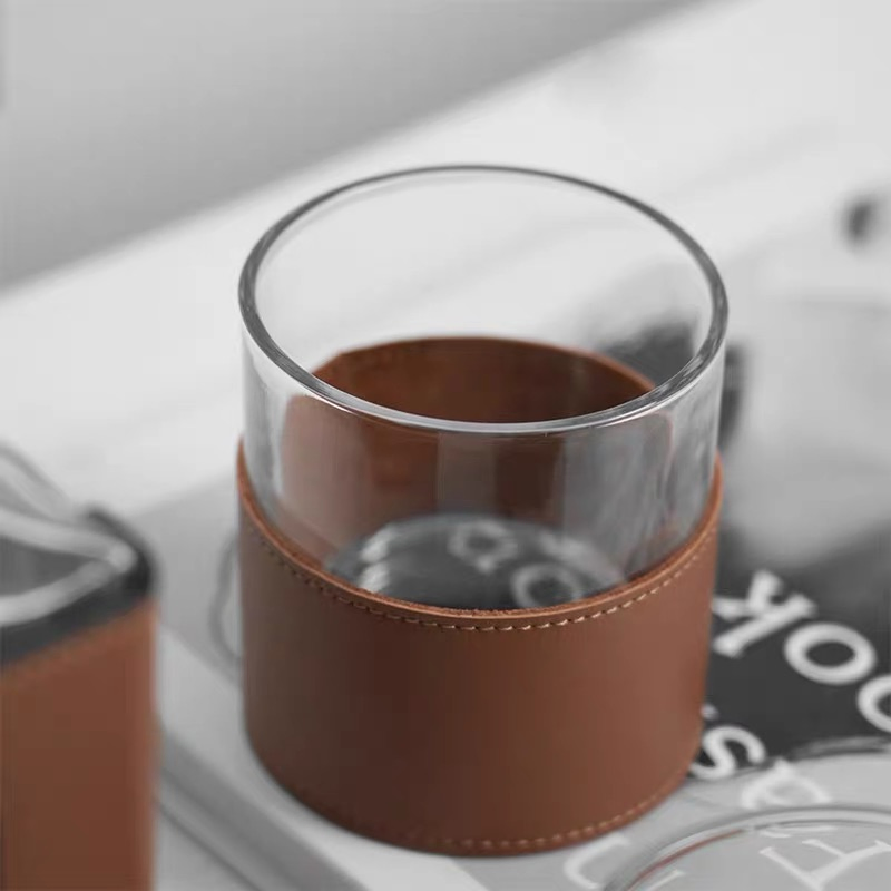 Modern Luxury Whiskey Bottle Glass Set for Bars, Hotels, and Home Decor