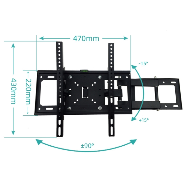 26-55inch LCD Plasma Swivel TV Wall Stand Bracket / Full Motion Cantilever Mount