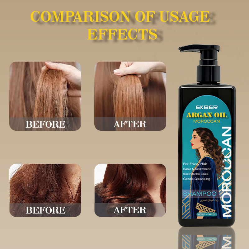 Natural Ingredients Organic Nourishing Hair Anti Frizz Smoothing Moroccan Argan Oil Shampoo