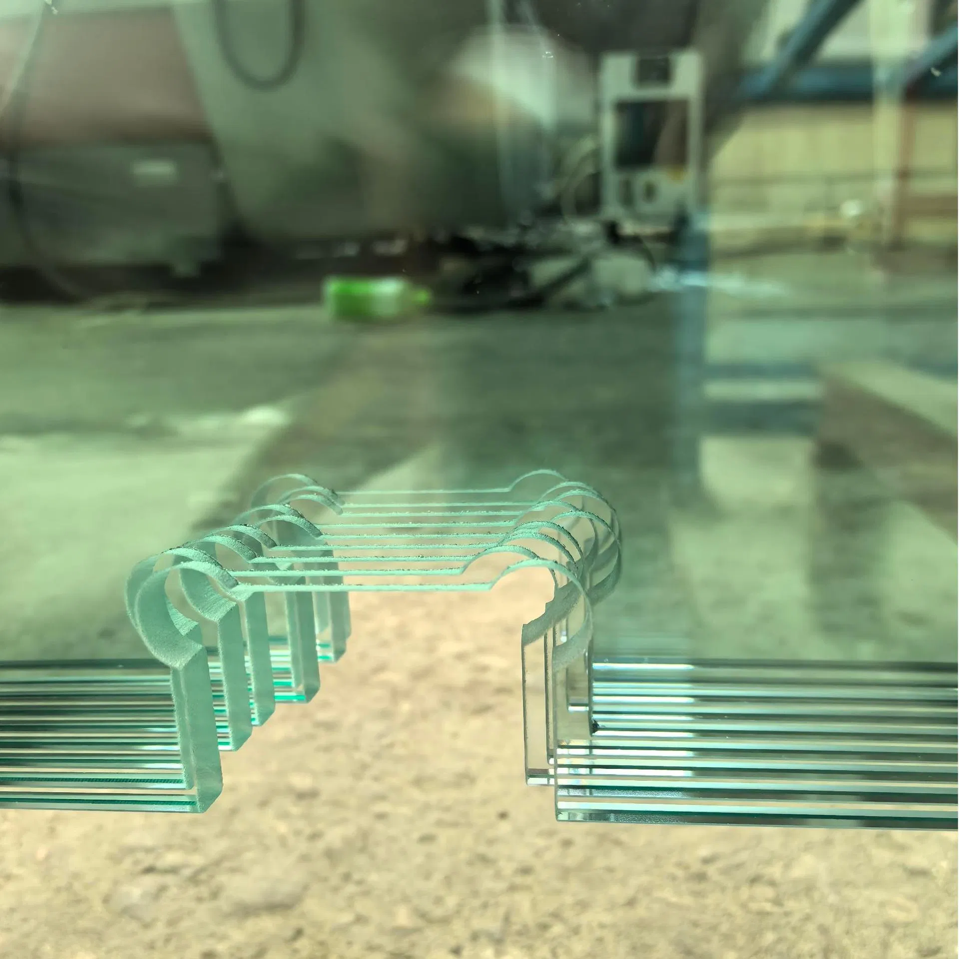 Wholesale Price 3-19mm Etched Frosted Glass for Staircase Railings Balustrades